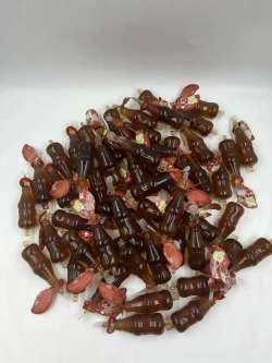 Желе в мини бутылках со вкусом колы . 55шт