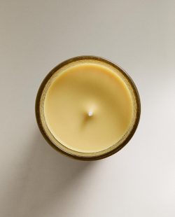 Zara Home Свеча ароматическая Incense & Orange 155 г, растительный воск, аромат восточный древесный, Коричневый