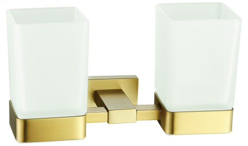 5006-S Стакан ДВОЙНОЙ нас., стеклянная (Мат. Золото) ViEiR  (20/1шт)