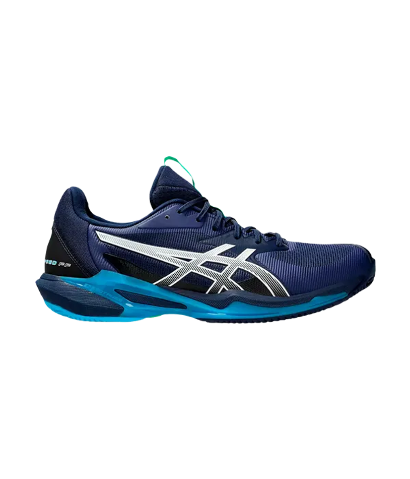 Asics Solution Speed FF 3 Глиняный синий простор-Белые кроссовки