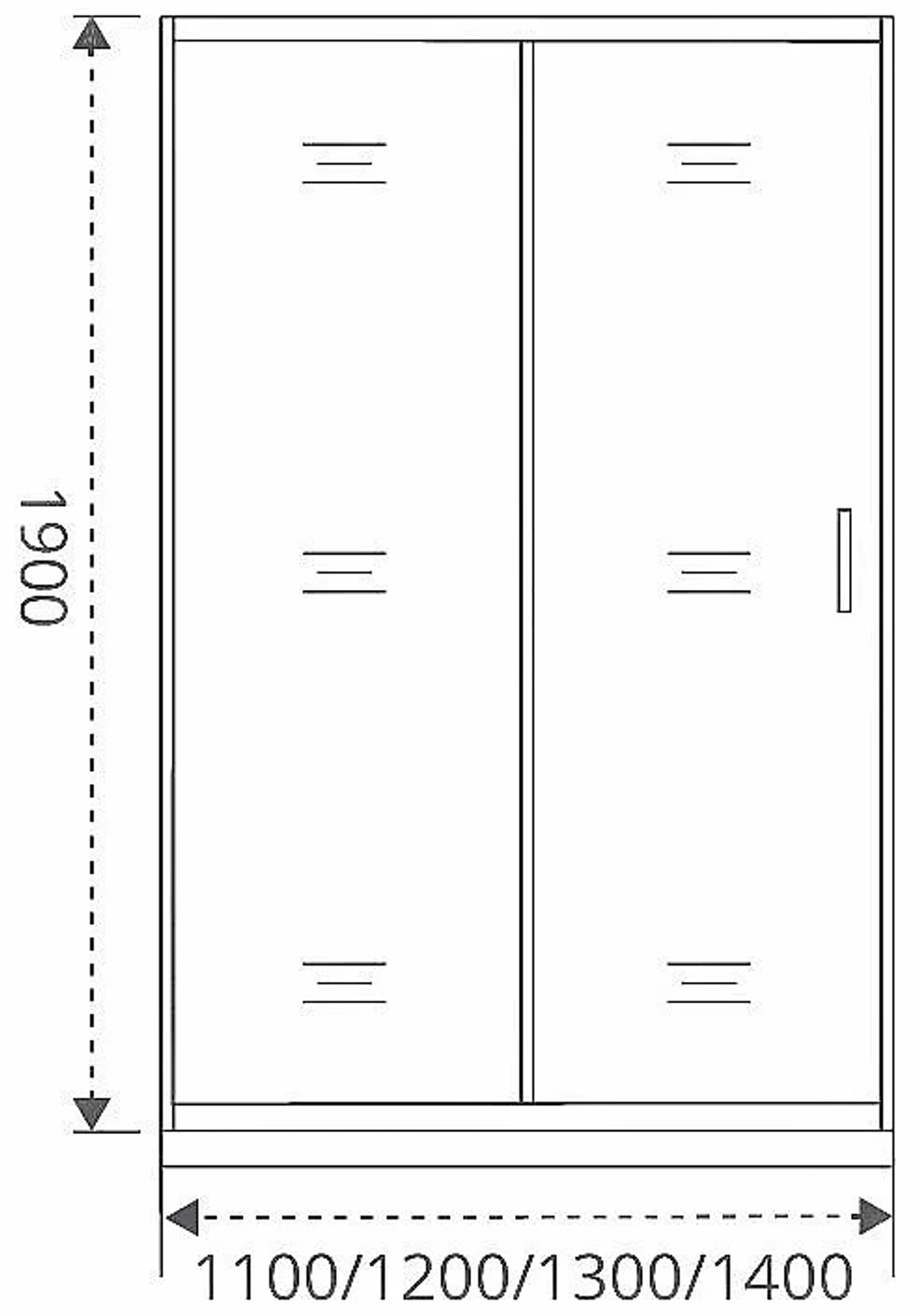Душевая дверь Good Door Cofe WTW-130-C-CH стекло прозрачное/профиль хром