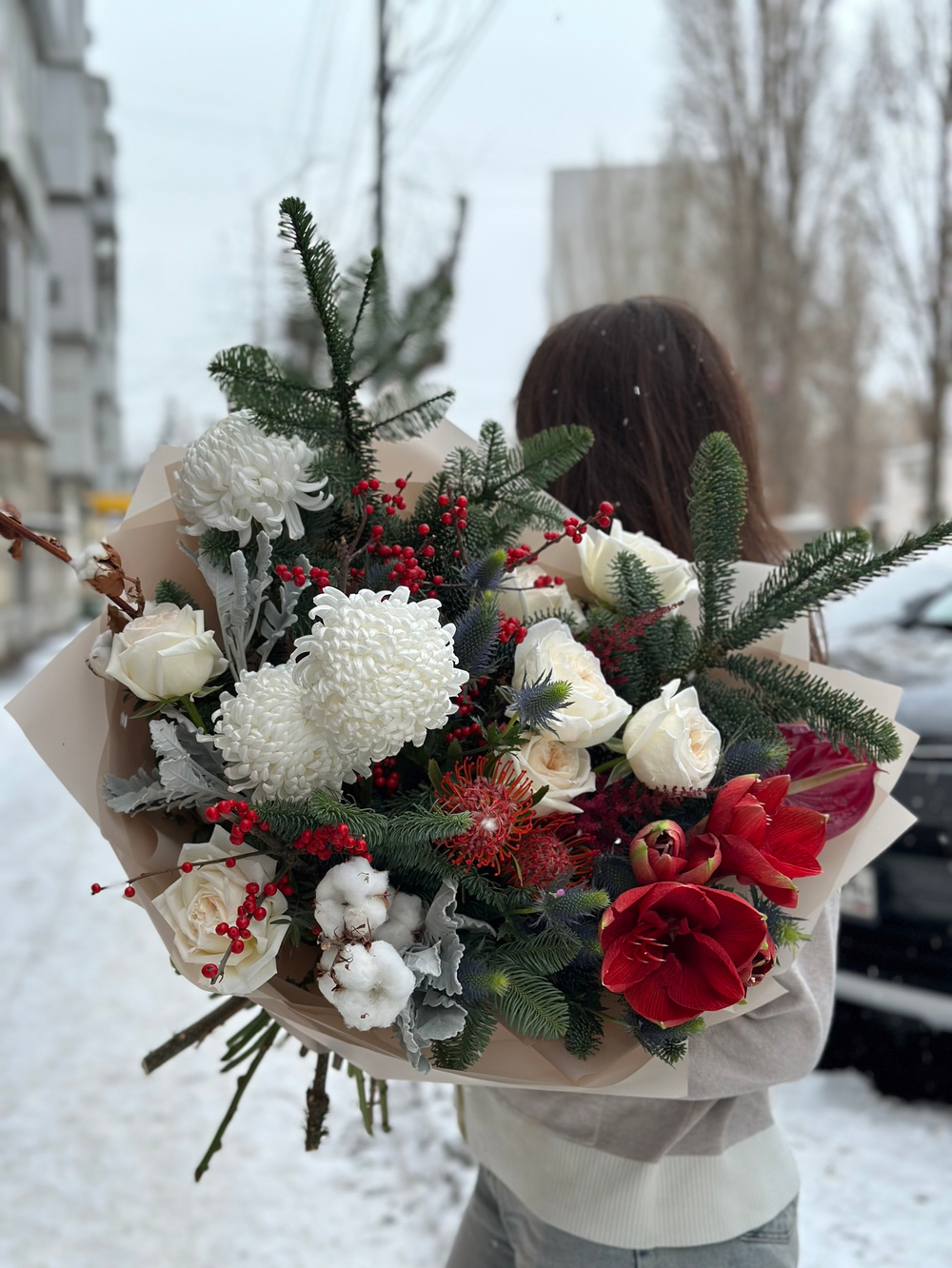 Зимний букет «Лунный свет»