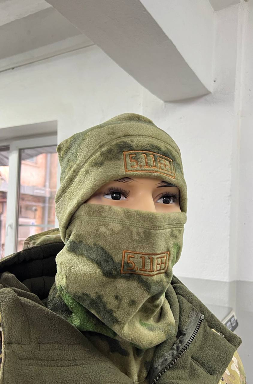 ФЛИСОВЫЙ ШАРФ-ТРУБА 5.11 МОХ