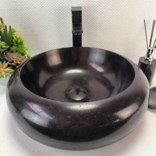 Раковина из андезита Donut Black  DA-62922 45*45*15 05