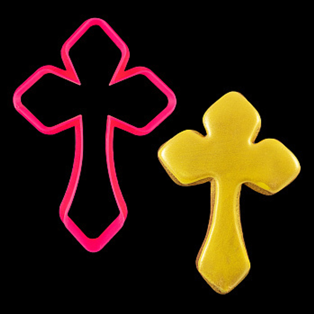 Вырубка пластиковая "Крест №2" (10*10 см)