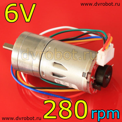 Мотор-редуктор 25GA-370/6В/1:21/280