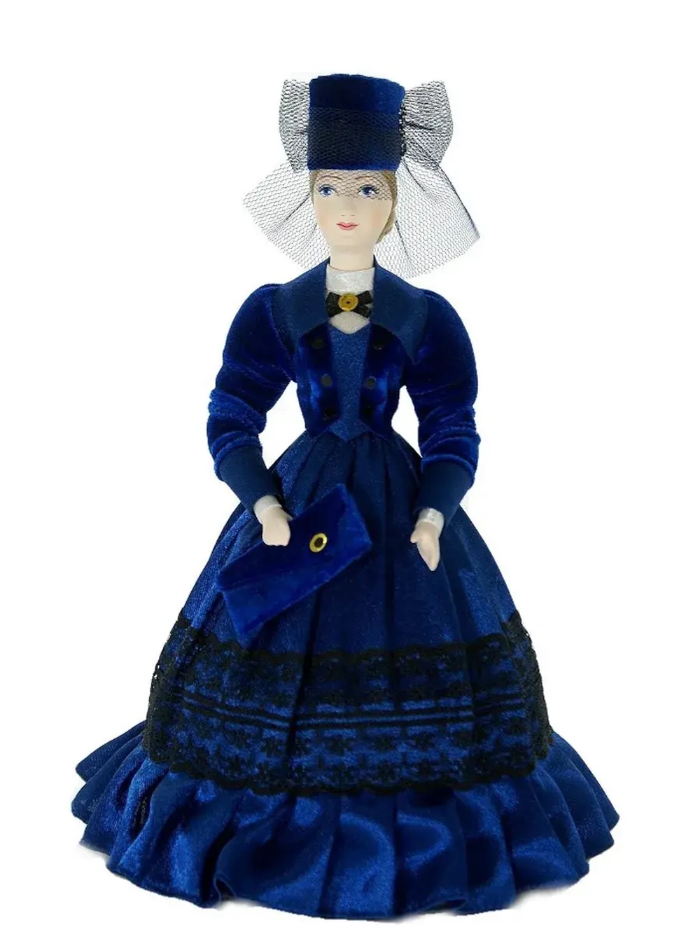 Кукла коллекционная в бархатном костюме Анна Каренина