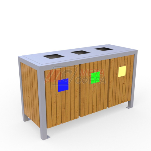 Урна Варшава для раздельного сбора мусора