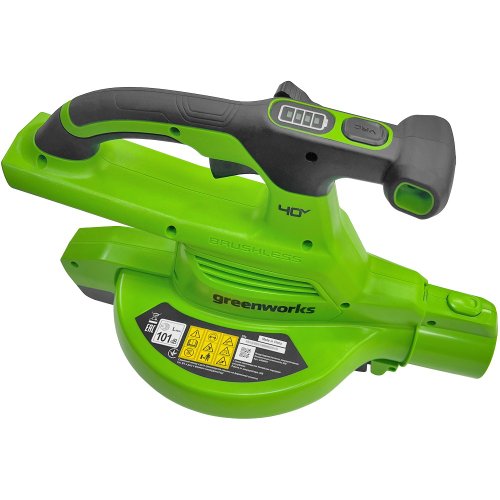 Пылесос-воздуходувка GREENWORKS GD40BV 40 V с акб и з/у   2406907UB