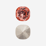 Кристалл Кушон (Сushion), оттенок "Падпараджа"/"Padparadsha", 10мм