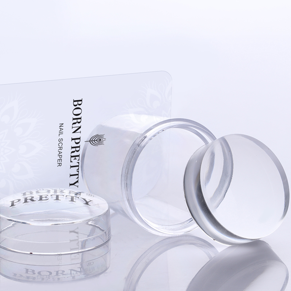 Штамп для стемпинга BORN PRETTY Clear Stamper with Cap