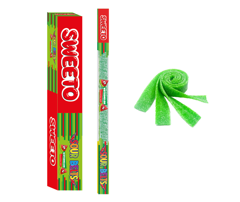 Мармелад SWEETO Кислый ремешок Арбуз 15г*54шт (12бл)
