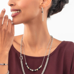 Серьги Coeur de Lion Black-Silver 5076/21-1317