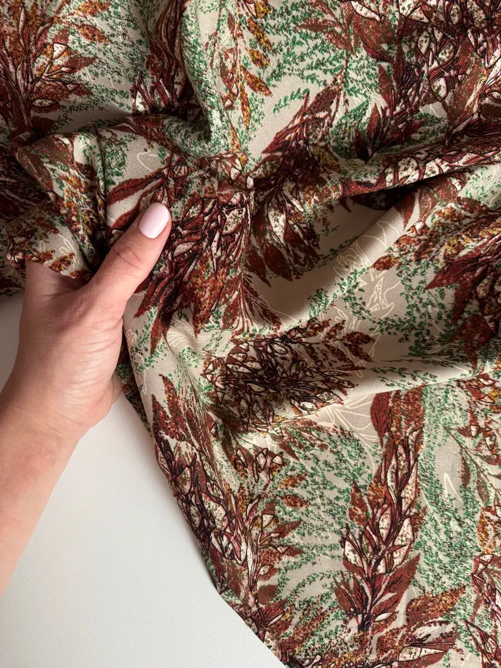 Ткань для шитья штапель вискоза принт