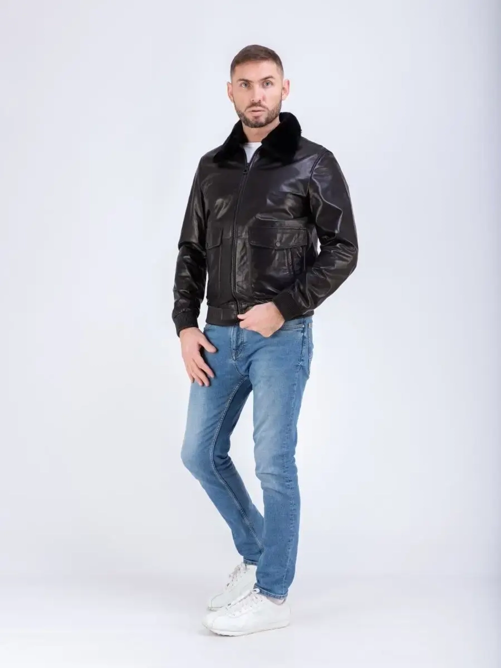 Куртка кожаная из натуральной кожи