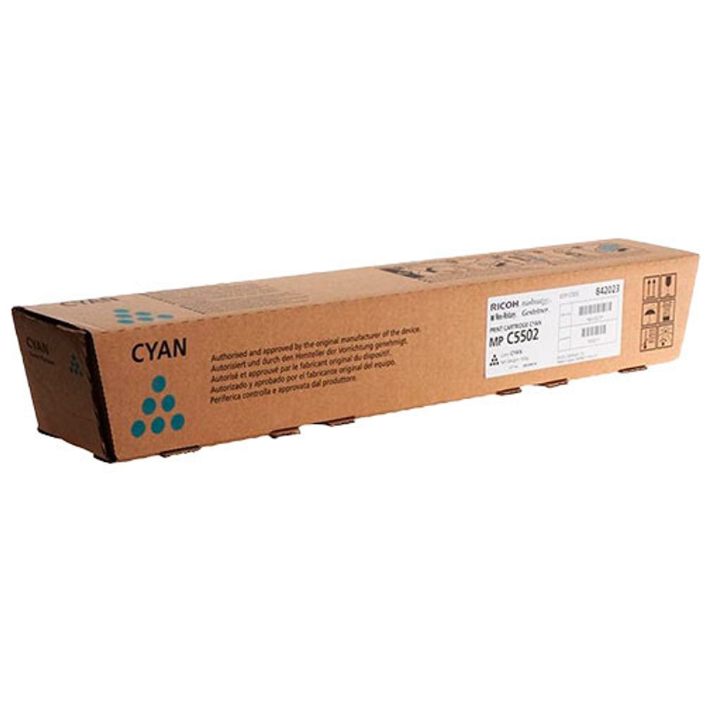 Тонер-картридж Ricoh type MPC5502E 841758/842023 для Aficio MP C4502/C5502 голубой