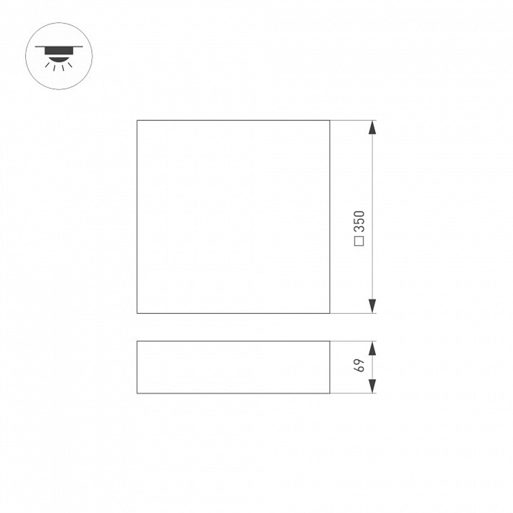 Накладной светильник Arlight QUADRO 034790
