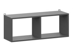 Полка Сибити книжная графит серый