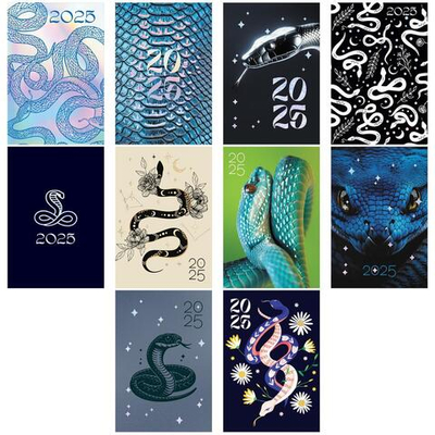 Календарь карманный 2025г. разноцветный принт 370847 "Символ года" (BG)