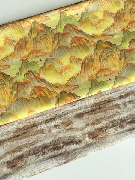 ПОЛОСАТАЯ АБСТРАКЦИЯ / КОРИЧНЕВЫЙ, БЕЖЕВЫЙ - 100% хлопок 4