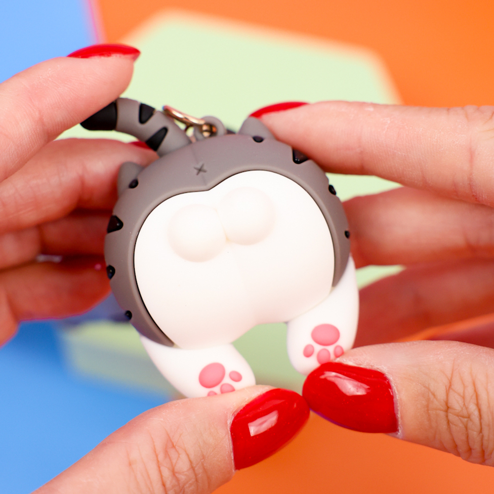 Кабель зарядка Humor Cat, серый 3в1 (USB Type-C, Lightning)