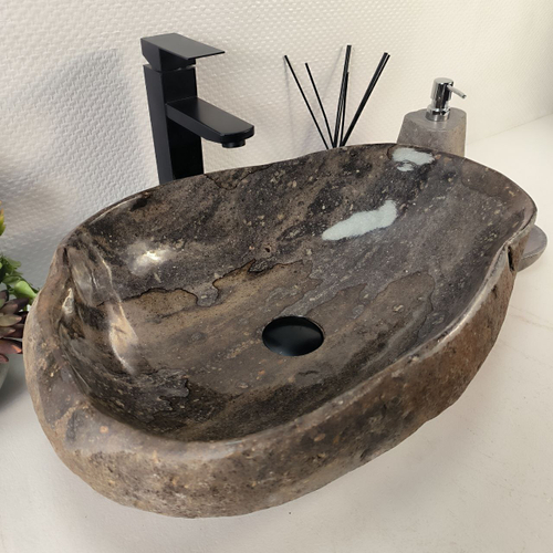 Раковина из речного камня RS-65254 55*37*15 0862