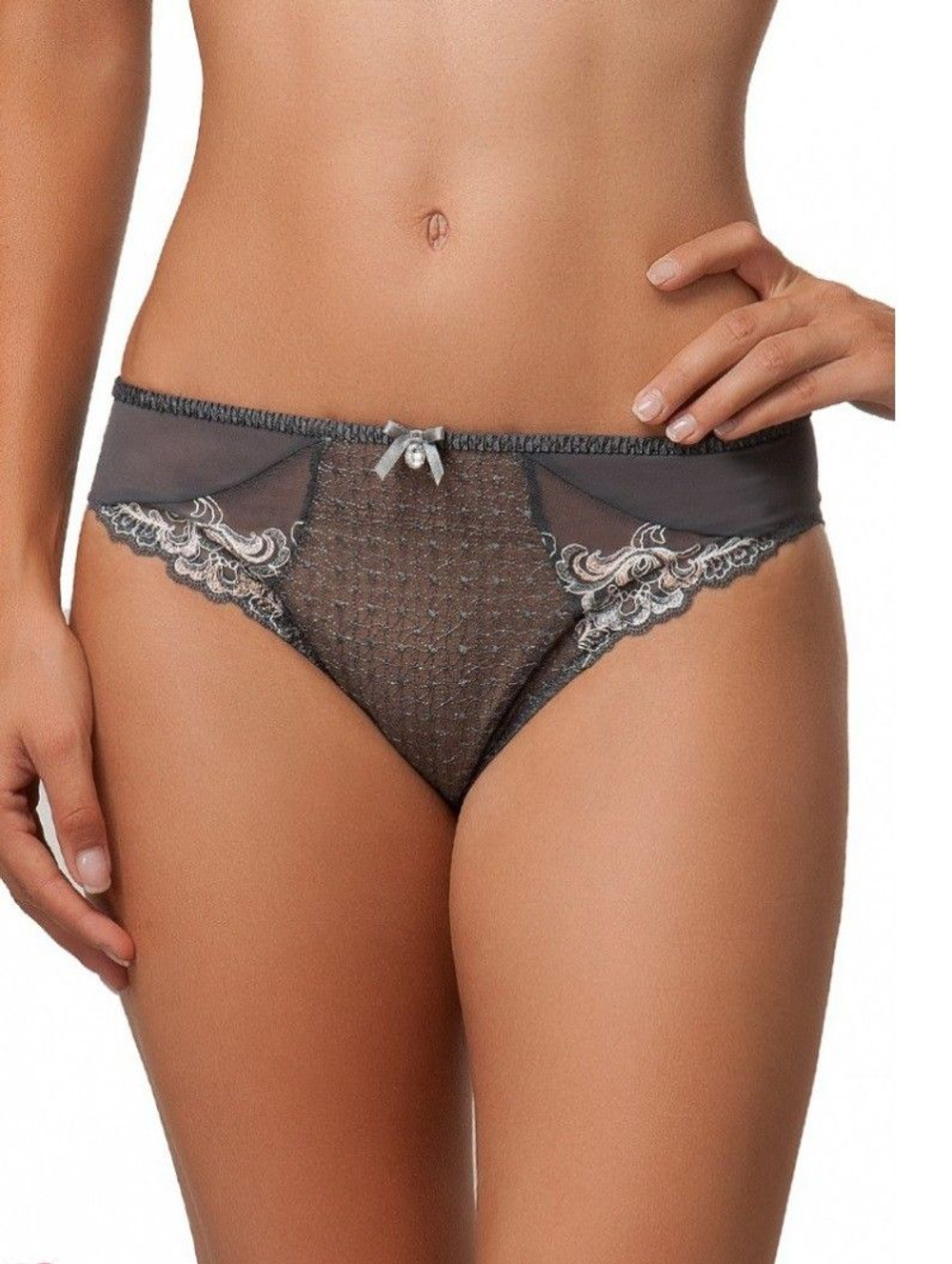 Трусы-слипы Ornella с высоким вырезом по линии бедра (Размер: 48) (Цвет: малиновый)