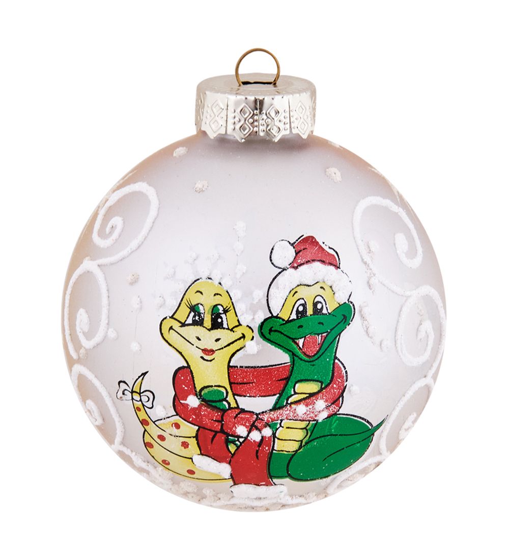 Элита НФШ-1709/2 Ел.украшение Шар «Парочка змей» 85 мм