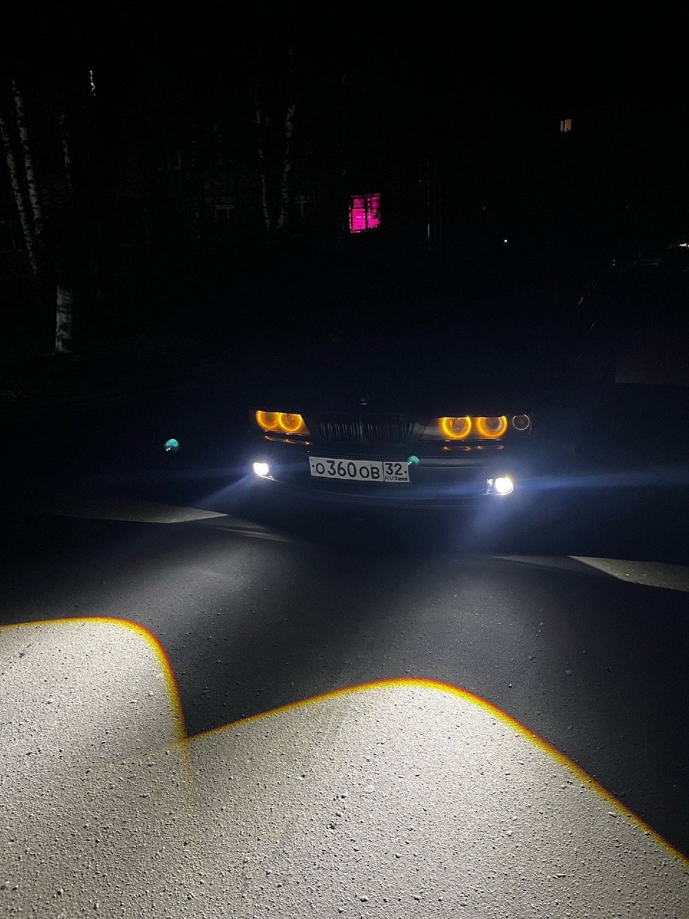 BMW E 39 рест BI LED туманки