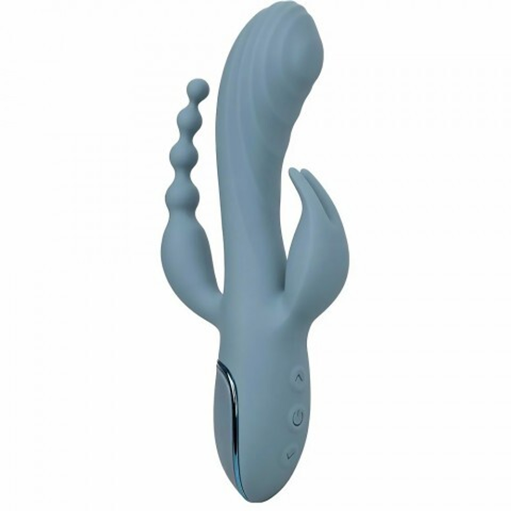 Вибратор тройного действия CalExotics III Triple Ecstasy, 11.5 см x 3.75 см