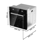 Электрический духовой шкаф DSN-7091 black
