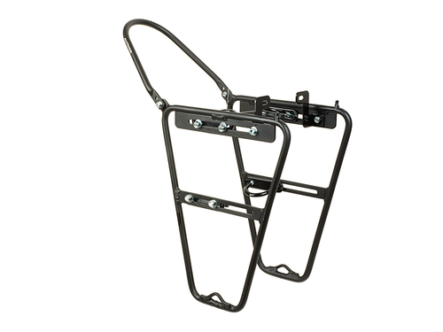 Багажник алюминий 26-29" передний универсальный крепл. к передний вилке д/боков. сумок 830г. черный AUTHOR