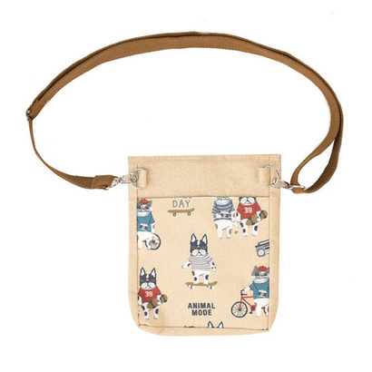 Сумка мессенджер (messenger) через плечо "AnimalMode", песочная, 25-8036-1, KUSUGURU