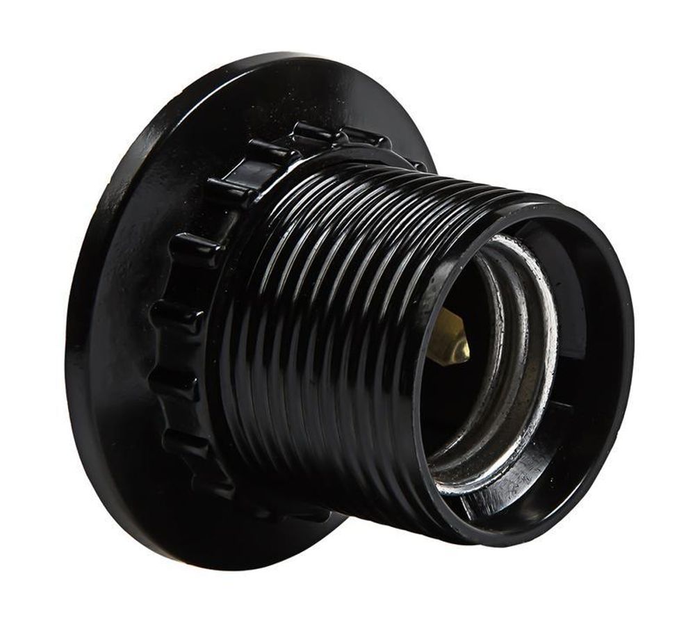 Патрон E27 Н12РП-01 E27 карболитовый с прижимным кольцом IN HOME 4690612032214 Патрон E27 Н12РП-01 E27 карболитовый с прижимным кольцом IN HOME 4690612032214