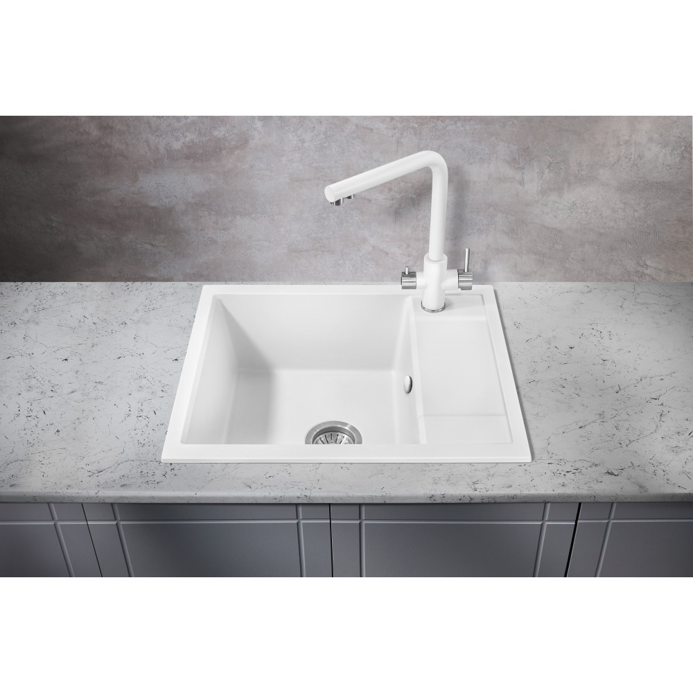 Мойка для кухни MILACIO Navarra 60 Cuarzo MC.77072, белый