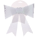 Бант на ёлку «Сияние» 20*26 см, Серебро