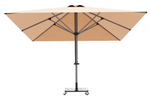 Зонт профессиональный 3х3 м Theumbrela Semsiye Evi Lux Telescopic Manuel, бежевый