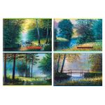 Альбом для рисования 40л, А4, БиДжи Природа как искусство, на гребне, обл. картон