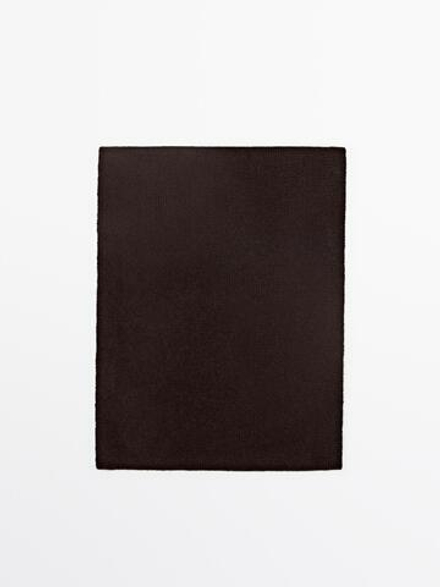 Massimo Dutti Шарф из 100% кашемира, коричневый