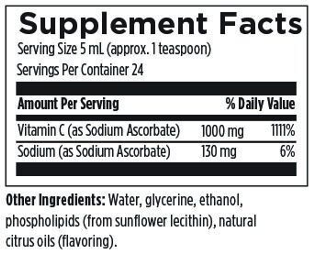 Designs For Health - Liposomal Vitamin C 120 ml