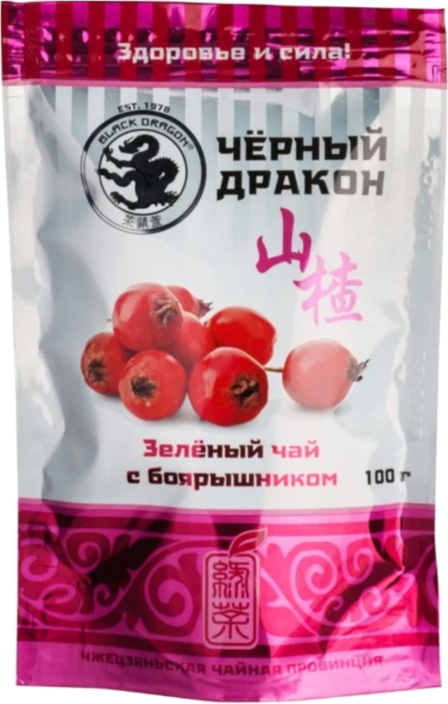 Чай зеленый Black dragon с боярышником 100 г