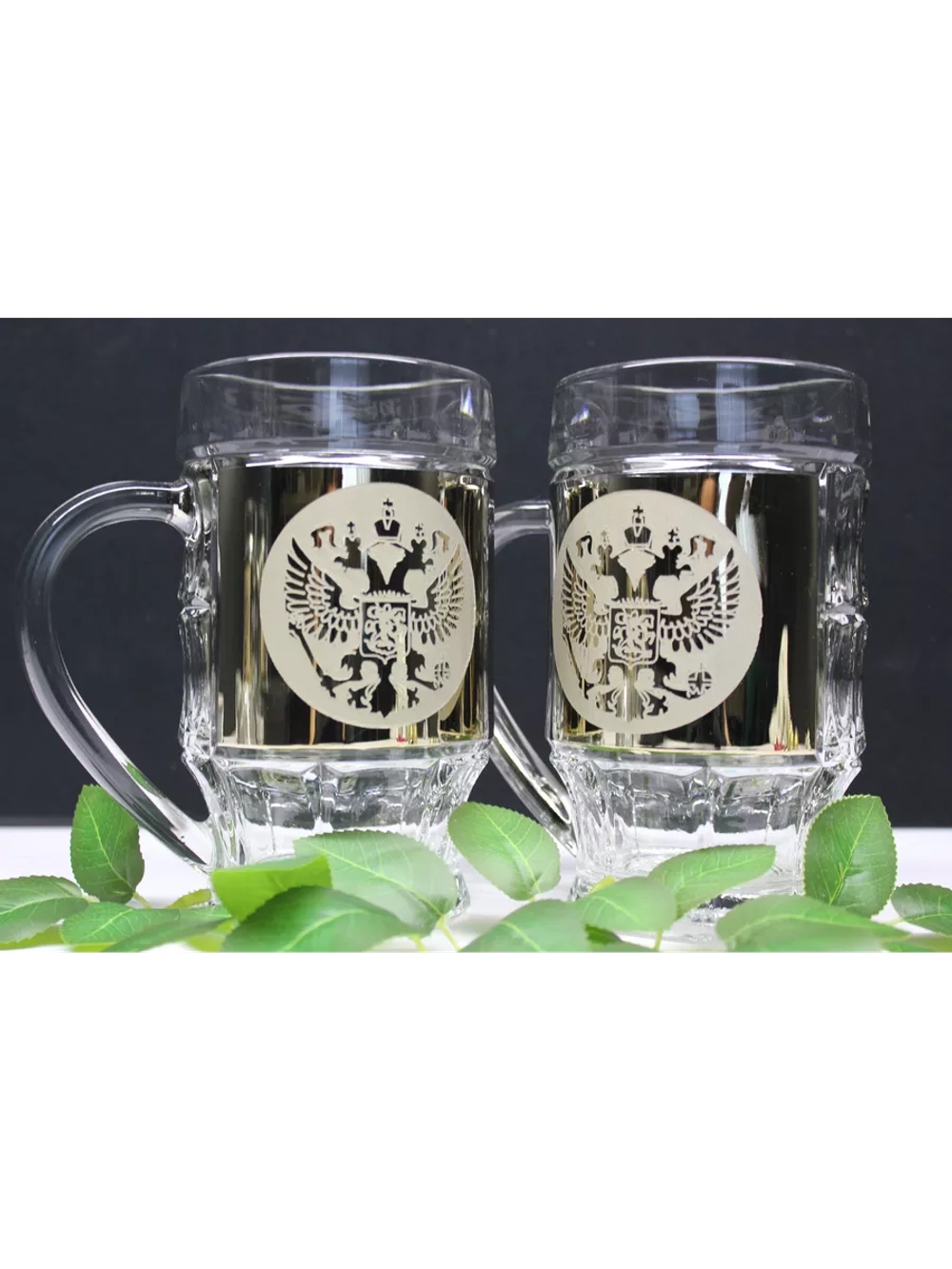 Кружка пивная "Герб" 2 шт 500мл