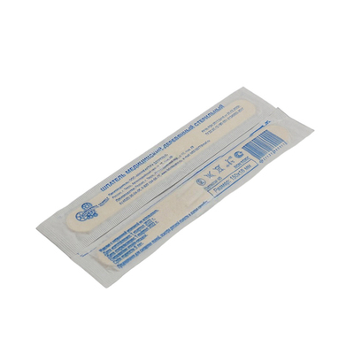 Шпатель медицинский деревянный стерильный, инд.уп.,150*18*1,8 мм, уп.100шт,ООО "Мануфактура Здоровья"