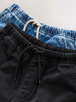 Шорты джисовые для мальчика Next AC6-401, 2 шт., Черный, Синий