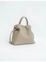 Сумка мешок через плечо средняя натуральная кожа