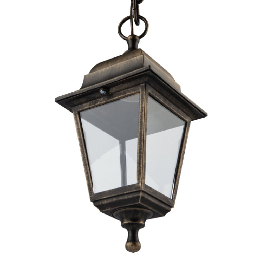 Садово-парковый светильник ЭРА НСУ 04-60-001 бронза 4 гранный подвесной IP44 Е27 max60Вт