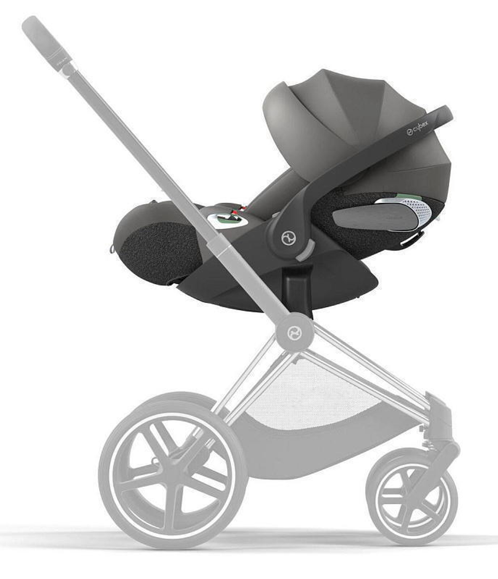 Коляска 3 в 1 Cybex Priam IV Matt Black complete и автокресло Cloud T i-Size Mirage Grey Cozy Beige