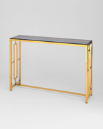 Консоль БРУКЛИН 115*30 золото стекло smoke