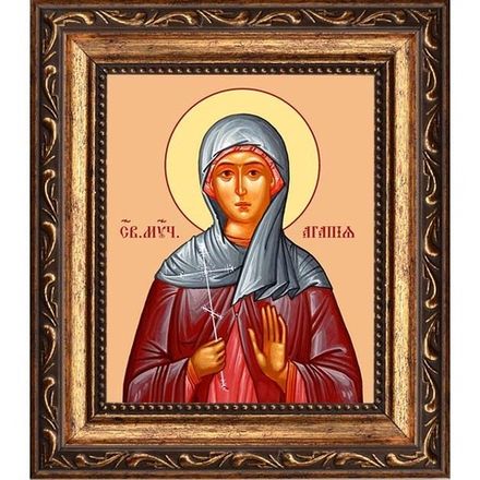 Агапия Аквилейская Святая мученица. Икона на холсте.