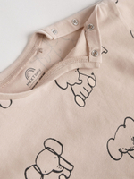 Лонгслив и легинсы в комплекте для малышей Next E48-113, 3 шт., Бежевый, Серый